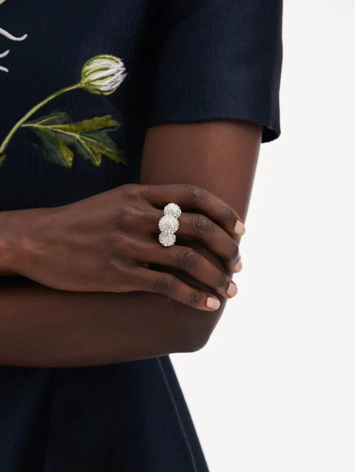 Women Triple Sphere Crystal Ring Crystal Oscar De La Renta Rings Women Triple Sphere Crystal Ring Crystal Oscar De La Renta Rings