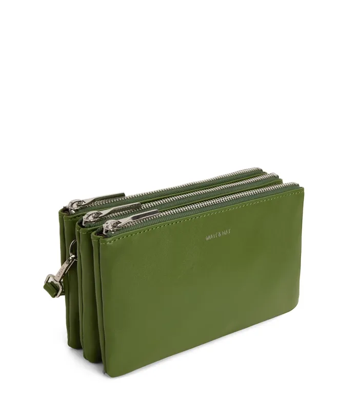 Women Triplet Vegan Crossbody Bag 8211 Loom Parrot Matt and Nat Crossbody