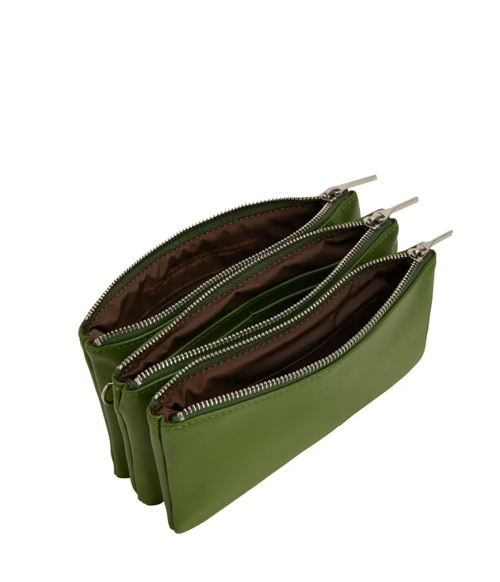 Women Triplet Vegan Crossbody Bag 8211 Loom Parrot Matt and Nat Crossbody
