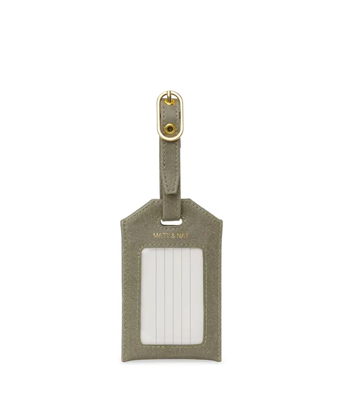 Women Trotter Vegan Luggage Tag 8211 Vintage Sage Matt and Nat Travel
