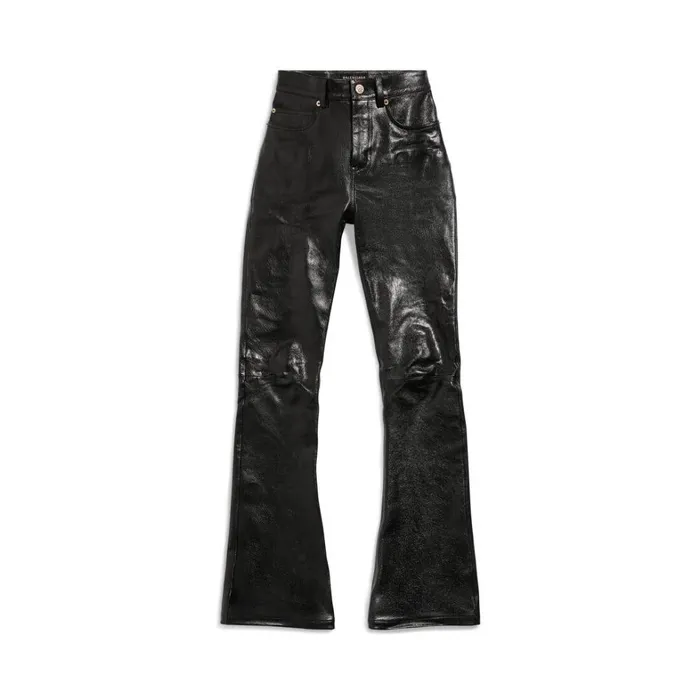 Women Trousers Balenciaga Bootcut Trousers In Black