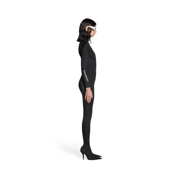 Women Trousers Balenciaga Sporty B Knife Pantaleggings In Black