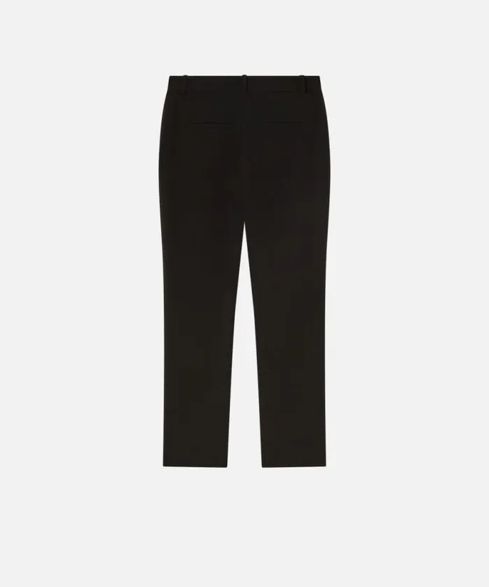Women Trousers Pinko Slimfit Trousers With Metal Zip Limo Black Women Trousers Pinko Slimfit Trousers With Metal Zip Limo Black