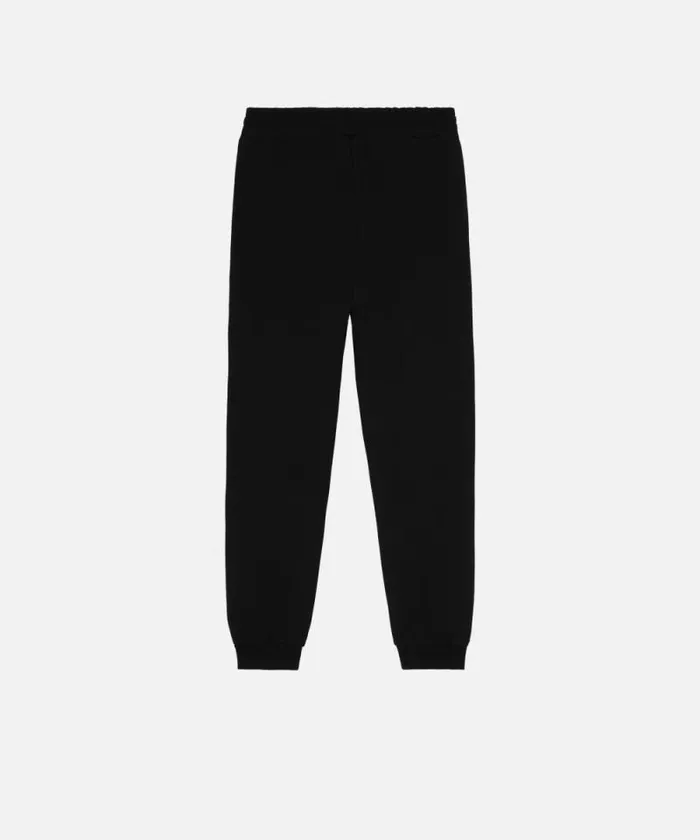 Women Trousers Pinko Sporty Joggers With Logo Patch Limo Black Women Trousers Pinko Sporty Joggers With Logo Patch Limo Black