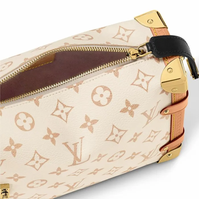 Women Trunk Bag Louis Vuitton Louis Vuitton M46907 Side Trunk MM Monogram Dune 8211 Louis Vuitton Handbag Store