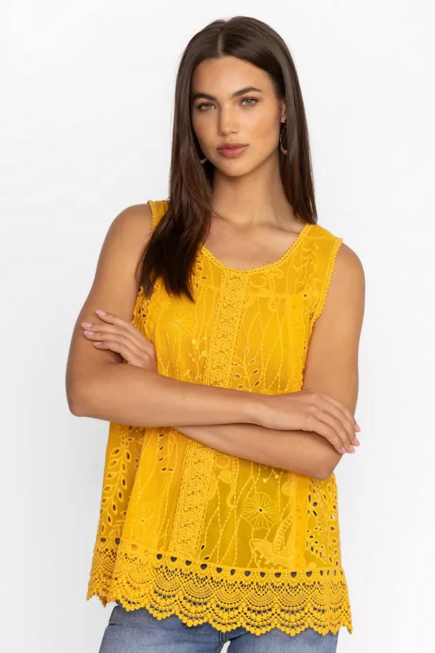 Women TSION BLOUSE Gold Pineapple Johnny Was Tops Women TSION BLOUSE Gold Pineapple Johnny Was Tops
