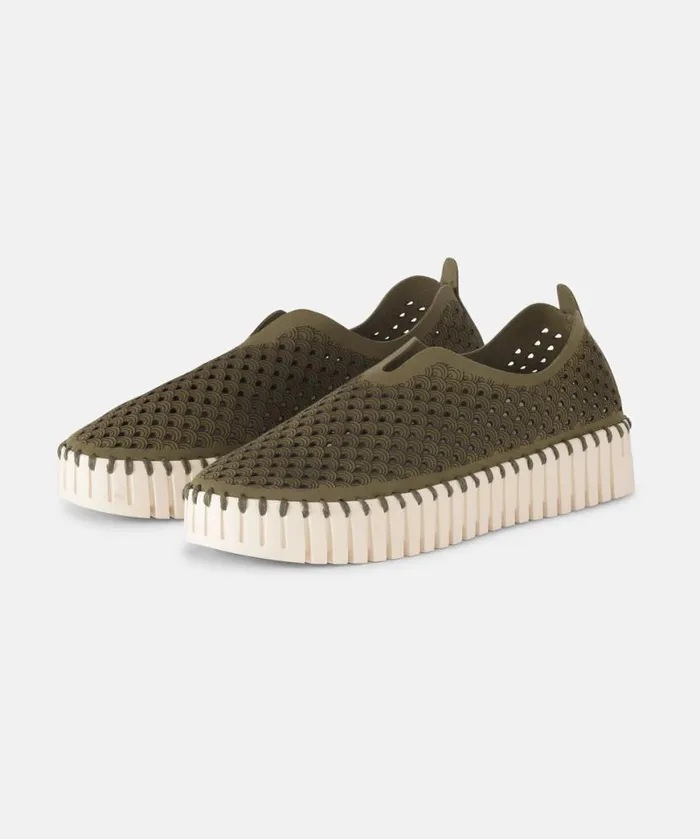Women Tulip Flats Ilse Jacobsen Flats 8211 Deep Olive