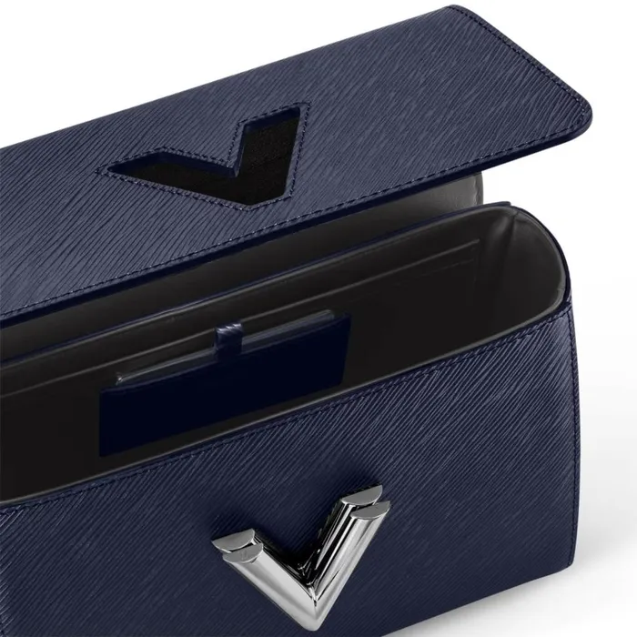 Women Twist Bag Louis Vuitton Louis Vuitton Navy Blue M21028 Twist MM 8211 Louis Vuitton Handbag Store