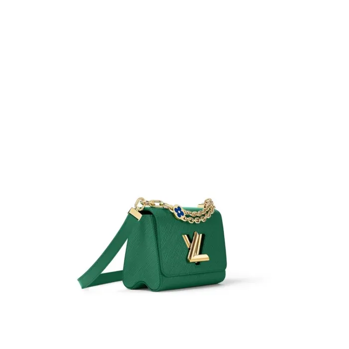 Women Twist Bag Louis Vuitton Louis Vuitton Serpentine Green M21649 Twist PM 8211 Louis Vuitton Handbag Store