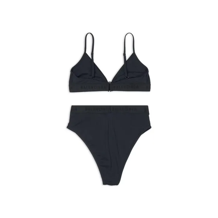 Women Underwear and Swimwear Balenciaga Sporty Bikini Set In Black