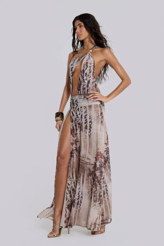 Women Valentina Asymmetric Cut Out Maxi Dress Jaded London Maxi Dresses