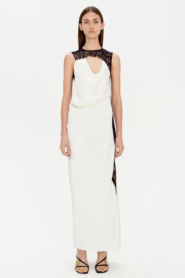 Women Vea Gown Ivory Multi Jonathan Simkhai Dresses and Jumpsuits