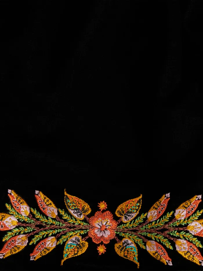 Women Velvet Robe Jacket With Foliage Embroidery Etro Jackets