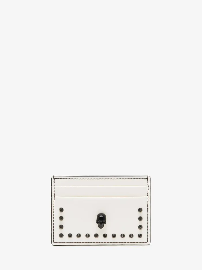 Women Wallets And Cardholders Alexander McQueen Skull Card Holder Soft Ivory