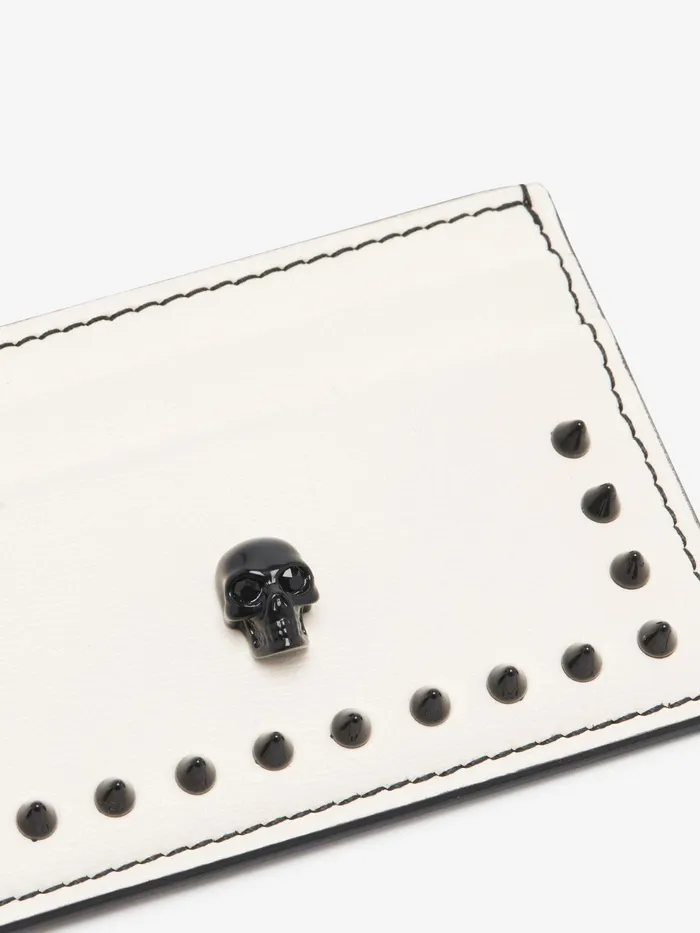 Women Wallets And Cardholders Alexander McQueen Skull Card Holder Soft Ivory
