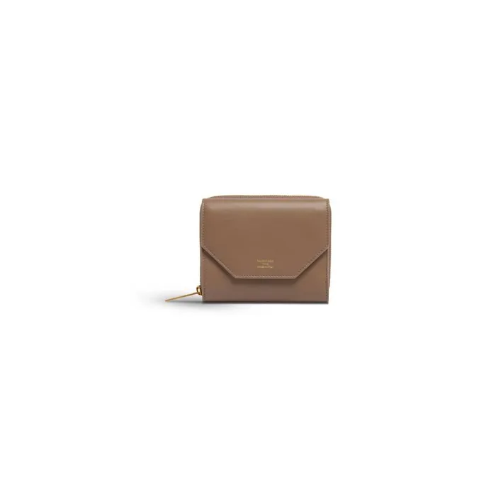Women Wallets Balenciaga Envelope Compact Wallet With Flap In Light Brown