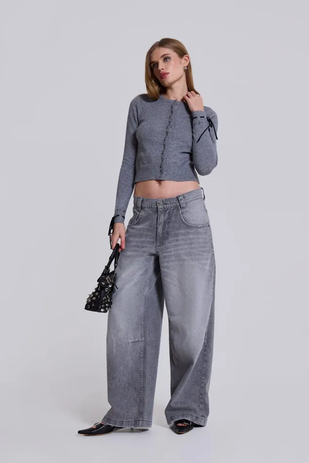 Women WFH Studded Cardigan Jaded London CoOrds