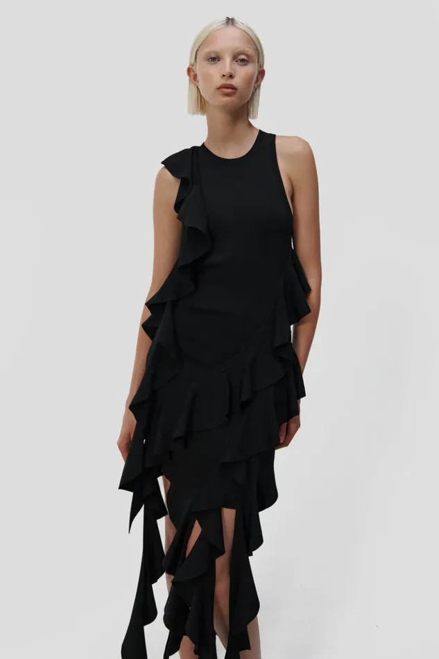 Women Wilda Dress Black Jonathan Simkhai Dresses and Jumpsuits