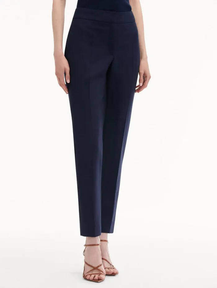 Women ZipFront Skinny Pant Navy Oscar De La Renta Pants and Skirts Women ZipFront Skinny Pant Navy Oscar De La Renta Pants and Skirts