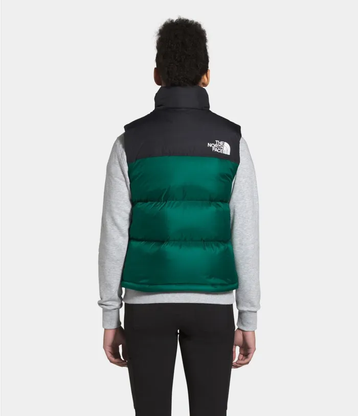 Womens 1996 Retro Nuptse Vest Evergreen The North Face Vests