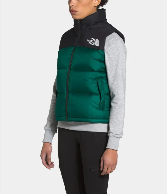 Womens 1996 Retro Nuptse Vest Evergreen The North Face Vests