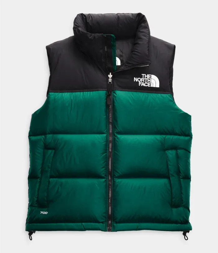 Womens 1996 Retro Nuptse Vest Evergreen The North Face Vests