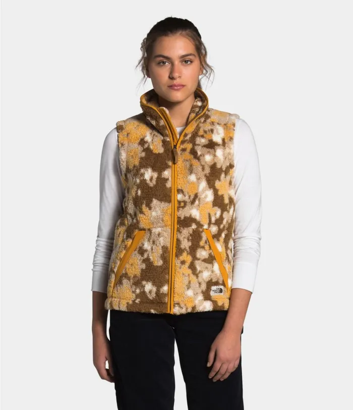 Womens Campshire Vest 20 Hawthorne Khaki Abstract Ikat Flc Print The North Face Vests Womens Campshire Vest 20 Hawthorne Khaki Abstract Ikat Flc Print The North Face Vests