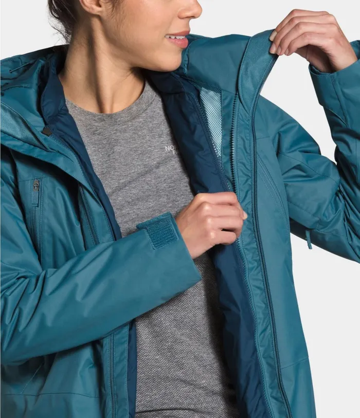Womens Clementine Triclimate Jacket Mallard Blueblue Wing Teal The North Face Insulated and Down Jackets