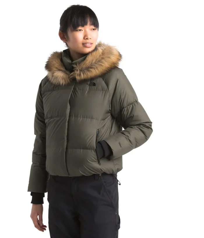 Womens Dealio Down Crop Jacket New Taupe The North Face Insulated and Down Jackets Womens Dealio Down Crop Jacket New Taupe The North Face Insulated and Down Jackets