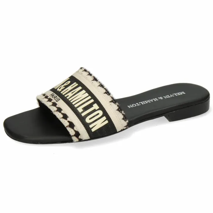 Womens Mules Melvin and Hamilton Nikita Black