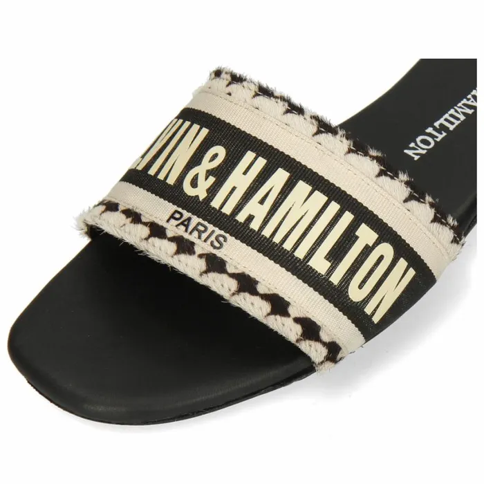 Womens Mules Melvin and Hamilton Nikita Black