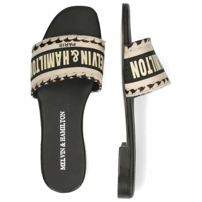 Womens Mules Melvin and Hamilton Nikita Black