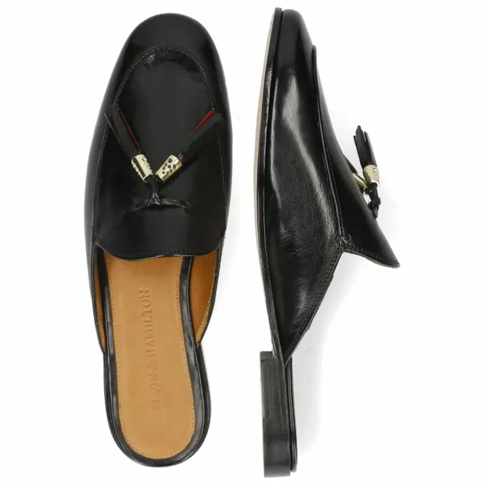Womens Mules Melvin and Hamilton Scarlett 2 Black Womens Mules Melvin and Hamilton Scarlett 2 Black