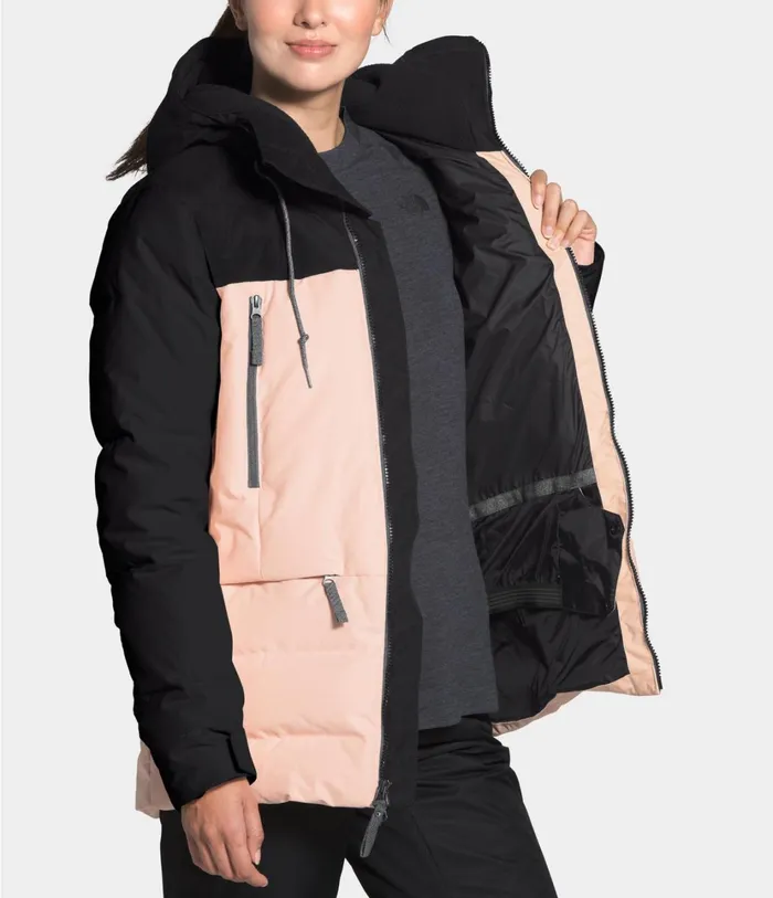 Womens Pallie Down Jacket Tnf Blackmorning Pink The North Face Snow