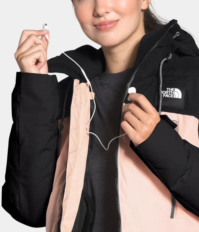 Womens Pallie Down Jacket Tnf Blackmorning Pink The North Face Snow