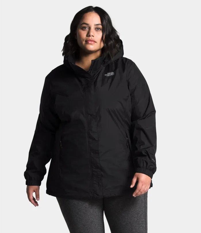 Womens Plus Resolve Jacket Tnf Black The North Face Rainwear