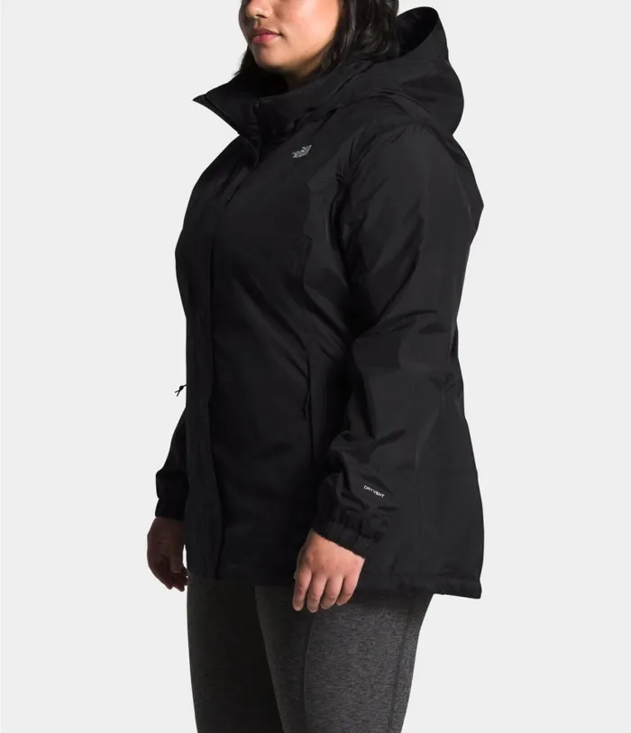 Womens Plus Resolve Jacket Tnf Black The North Face Rainwear