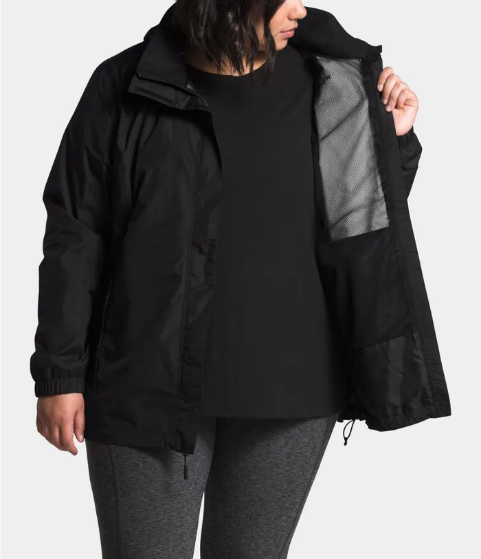 Womens Plus Resolve Jacket Tnf Black The North Face Rainwear