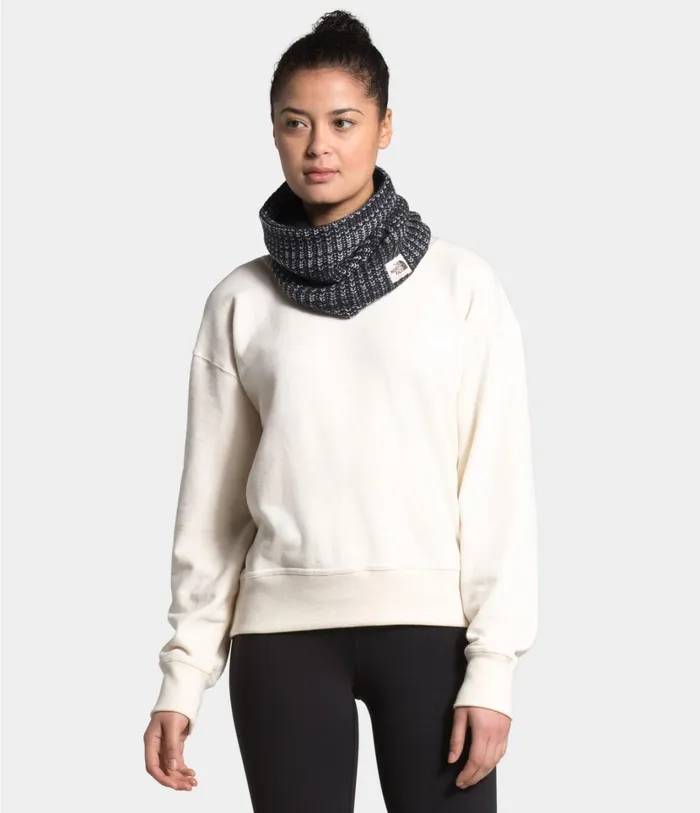 Womens Salty Bae Gaiter Tnf Black The North Face Beanies and Scarves