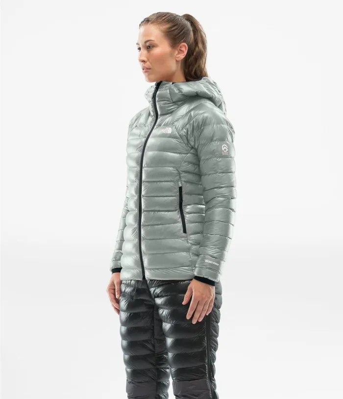 Womens Summit L3 Down Hoodie Meld Greymeld Grey The North Face Insulated and Down Jackets