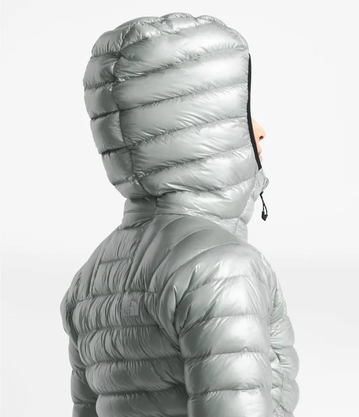 Womens Summit L3 Down Hoodie Meld Greymeld Grey The North Face Insulated and Down Jackets