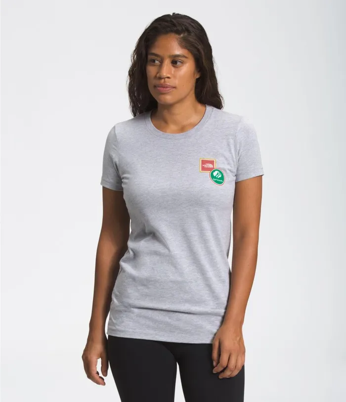 Womens TNF XGIRLSCOUTSSHORT SLEEVE TEE Athletic Heather The North Face TShirts