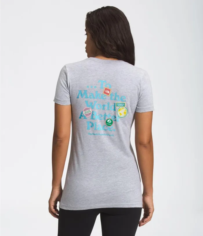 Womens TNF XGIRLSCOUTSSHORT SLEEVE TEE Athletic Heather The North Face TShirts Womens TNF XGIRLSCOUTSSHORT SLEEVE TEE Athletic Heather The North Face TShirts