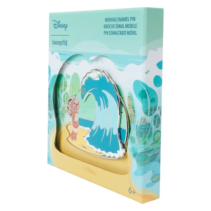 Young Moana Ocean Waves 3 Unisex Loungefly Enamel Pins