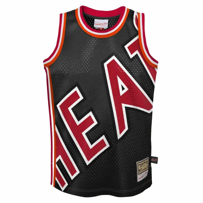Youth Big Kids Mitchell and Ness Big Face Jersey Miami Heat