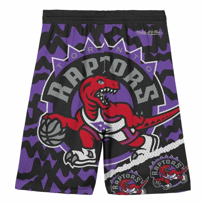 Youth Big Kids Mitchell and Ness Big Face Jumbotron Mesh Shorts Toronto Raptors Youth Big Kids Mitchell and Ness Big Face Jumbotron Mesh Shorts Toronto Raptors