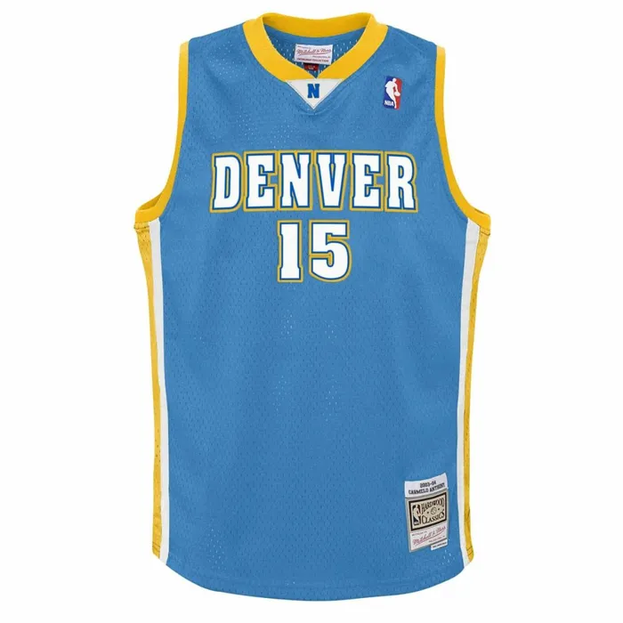 Youth Big Kids Mitchell and Ness Swingman Carmelo Anthony Denver Nuggets Road 200304 Jersey Youth Big Kids Mitchell and Ness Swingman Carmelo Anthony Denver Nuggets Road 200304 Jersey