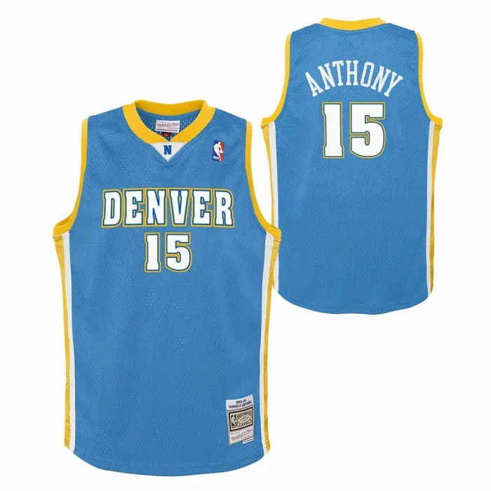 Youth Big Kids Mitchell and Ness Swingman Carmelo Anthony Denver Nuggets Road 200304 Jersey Youth Big Kids Mitchell and Ness Swingman Carmelo Anthony Denver Nuggets Road 200304 Jersey