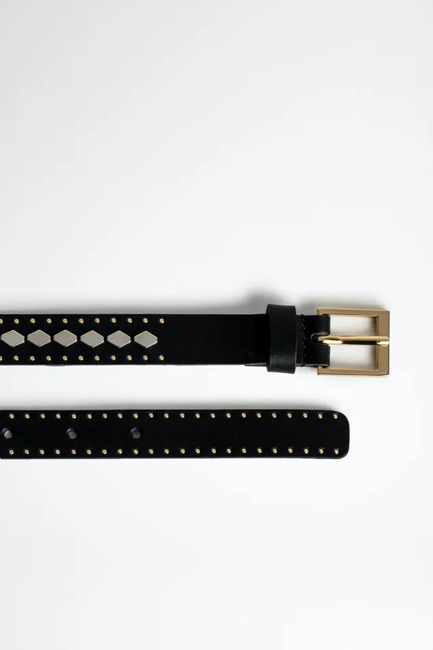 Zadig and Voltaire Belts CAMY STUD BELT BLACK 8211 WomenMen Zadig and Voltaire Belts CAMY STUD BELT BLACK 8211 WomenMen