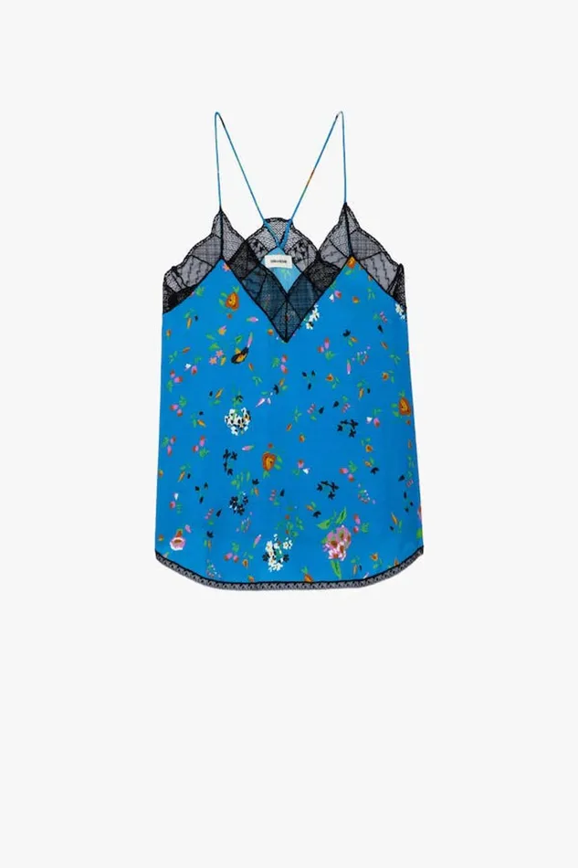 Zadig and Voltaire Shirts and Tops CHRISTY CREPE UMA AZUR 8211 Women Zadig and Voltaire Shirts and Tops CHRISTY CREPE UMA AZUR 8211 Women